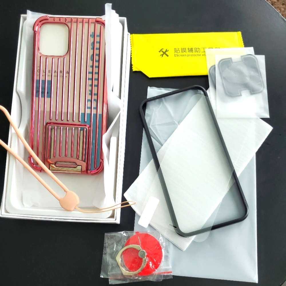 Meyipen iphone 12 6.1 pink stripe case